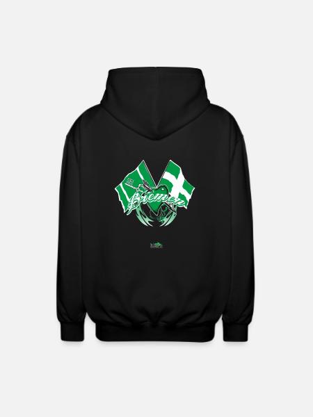 Brême - montrer le drapeau - Veste à capuche unisexe - noir