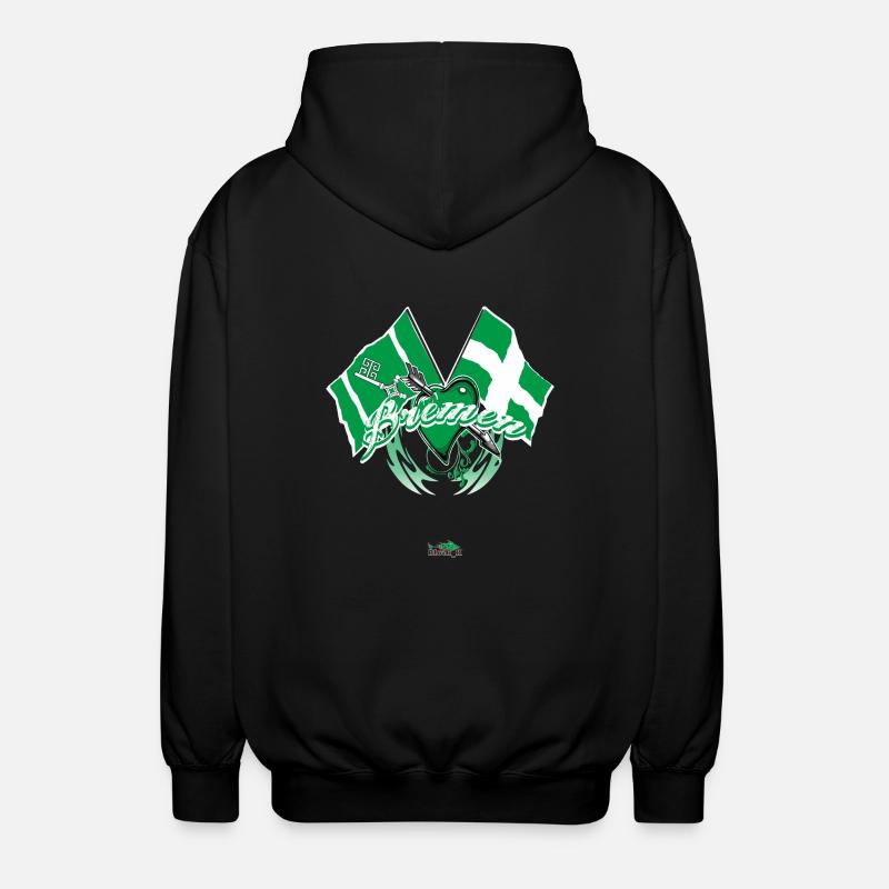 Brême - montrer le drapeau - Veste à capuche unisexe - noir