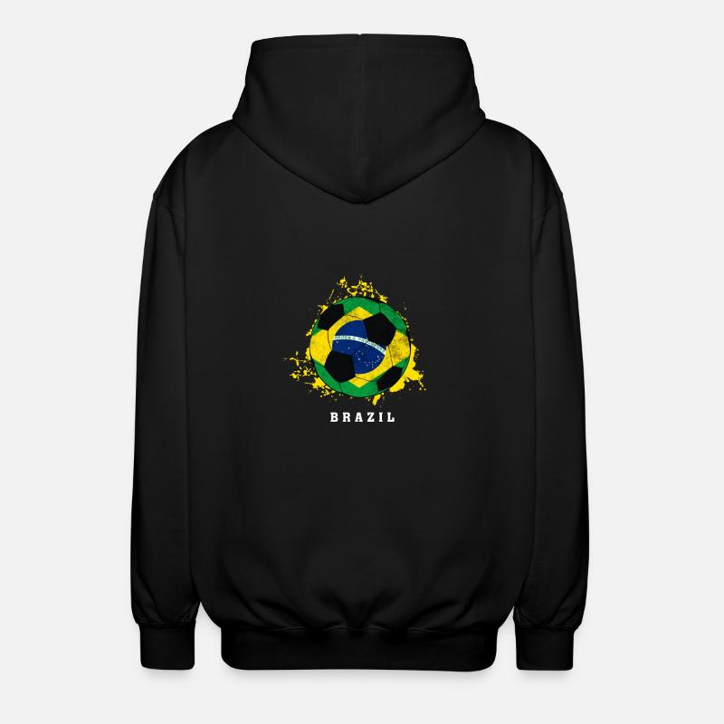  du Brésil - Veste à capuche unisexe - noir