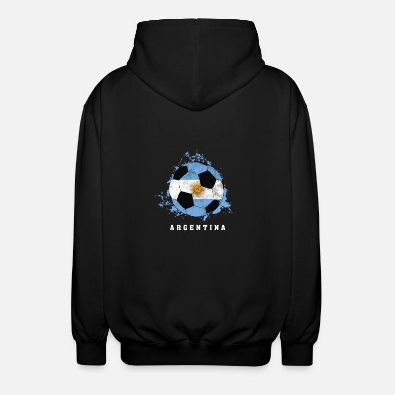  de l'Argentine - Veste à capuche unisexe - noir