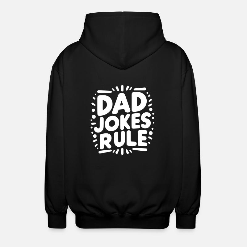 Les blagues de papa règnent - Veste à capuche unisexe - noir