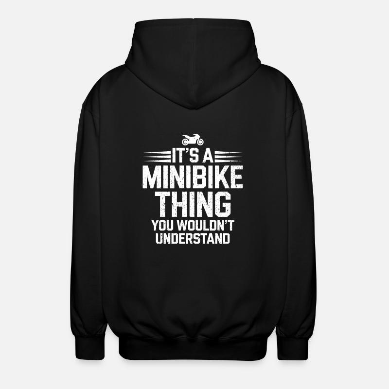 Faszination Minibike - Unisex Kapuzenjacke - Schwarz