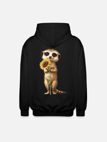Roter Panda - Unisex Kapuzenjacke - Schwarz