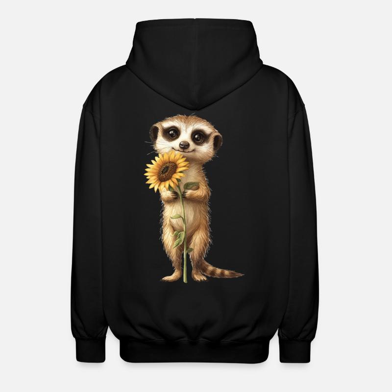 Roter Panda - Unisex Kapuzenjacke - Schwarz