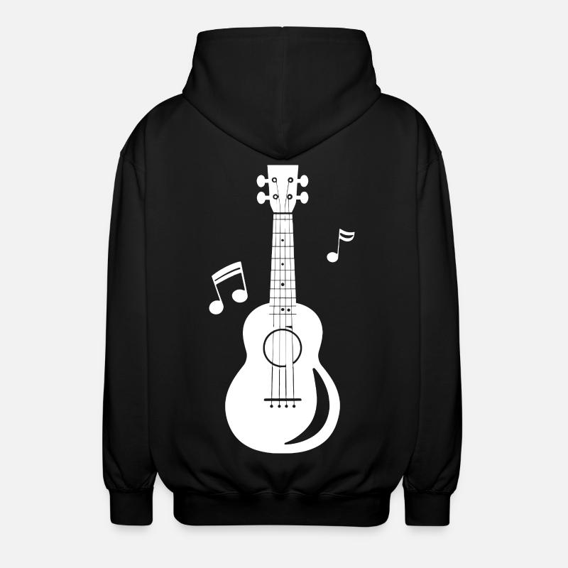 Graphiques Ukulele - Veste à capuche unisexe - noir
