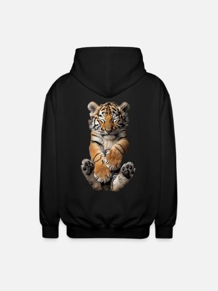 Tiger - Unisex Kapuzenjacke - Schwarz