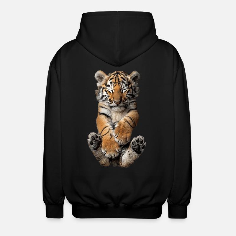 Tigre - Veste à capuche unisexe - noir