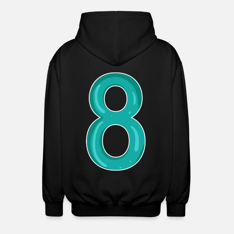 8 - Veste à capuche unisexe - noir