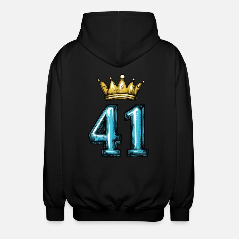 Couronne à 41 chiffres - Veste à capuche unisexe - noir