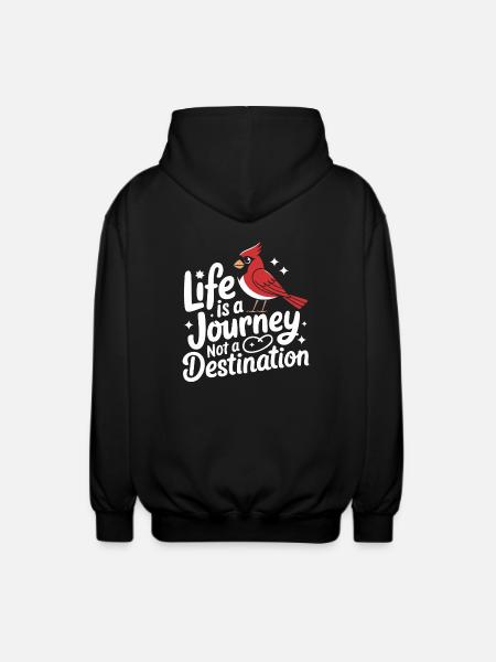 Kardinal Rotkardinal Vogel Roter Kardinal - Unisex Kapuzenjacke - Schwarz