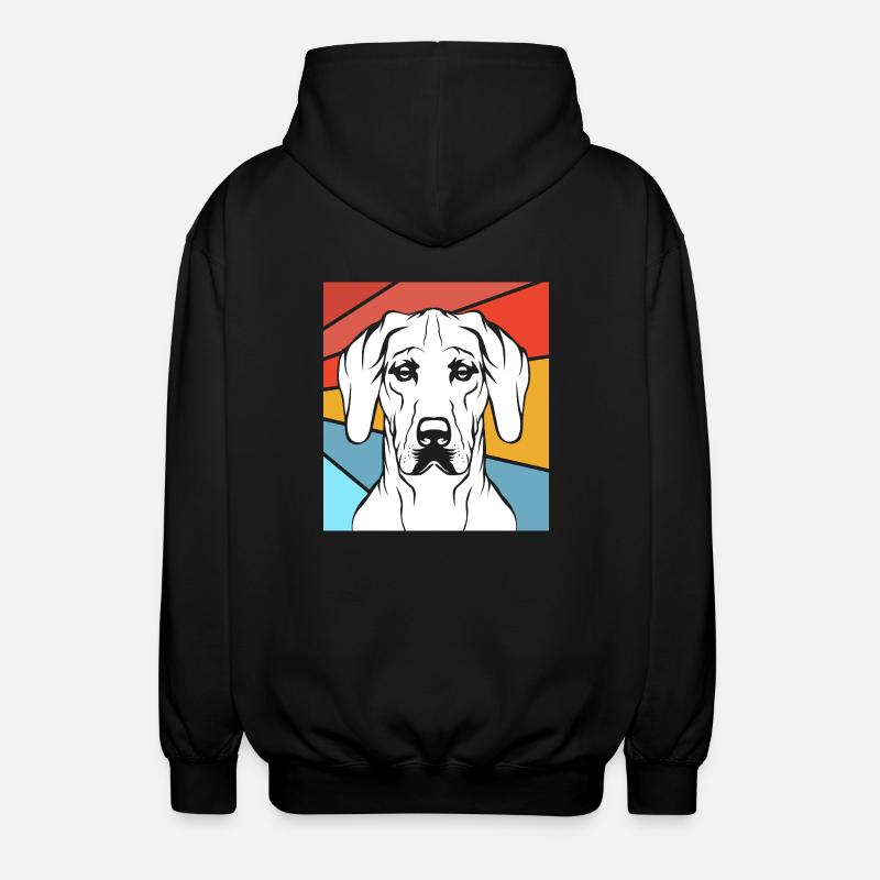 Rhodésian Ridgeback - Veste à capuche unisexe - noir