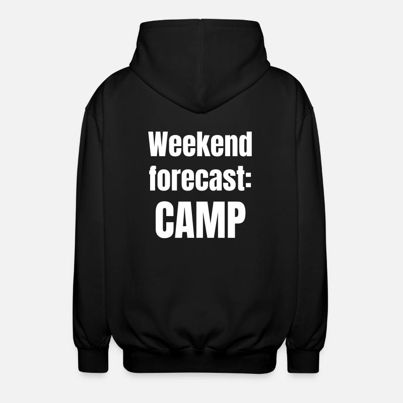 Weekend forecast: Camp - Unisex Hooded Jacket - black