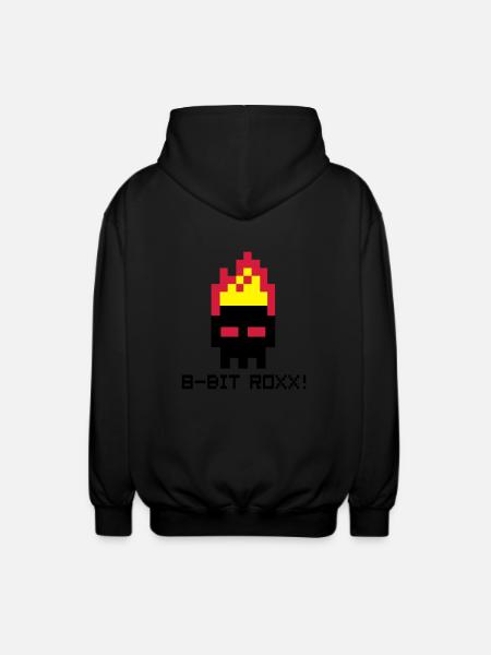 8bit Roxx! - Unisex Kapuzenjacke - Schwarz