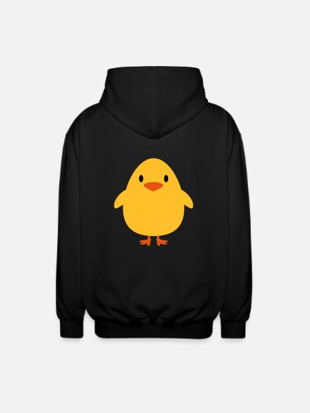 Sweet little chick - Unisex Hooded Jacket - black