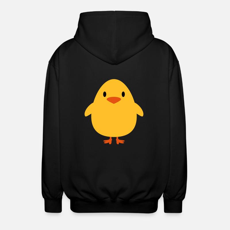 Doux petit poussin - Veste à capuche unisexe - noir
