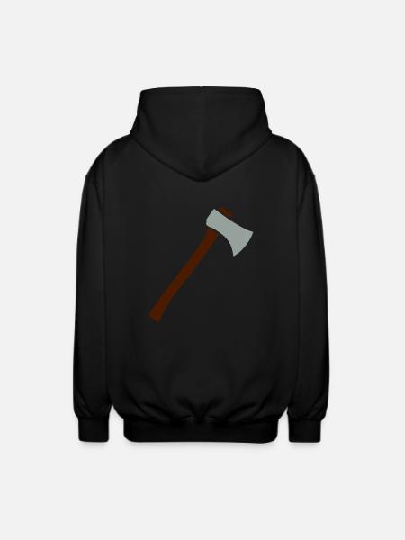 Hache - Veste à capuche unisexe - noir
