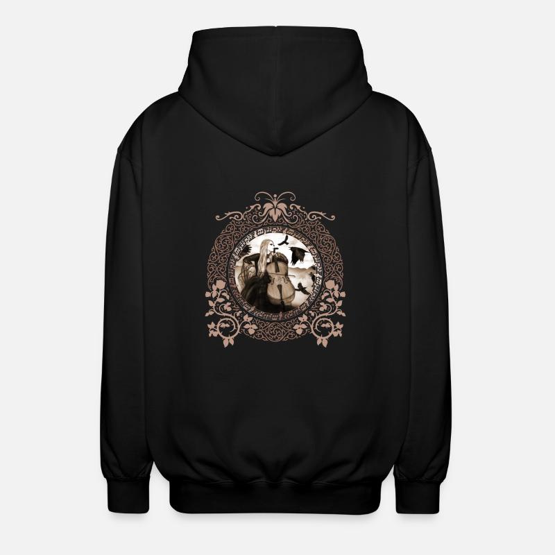Gothic Cellist - Unisex Kapuzenjacke - Schwarz