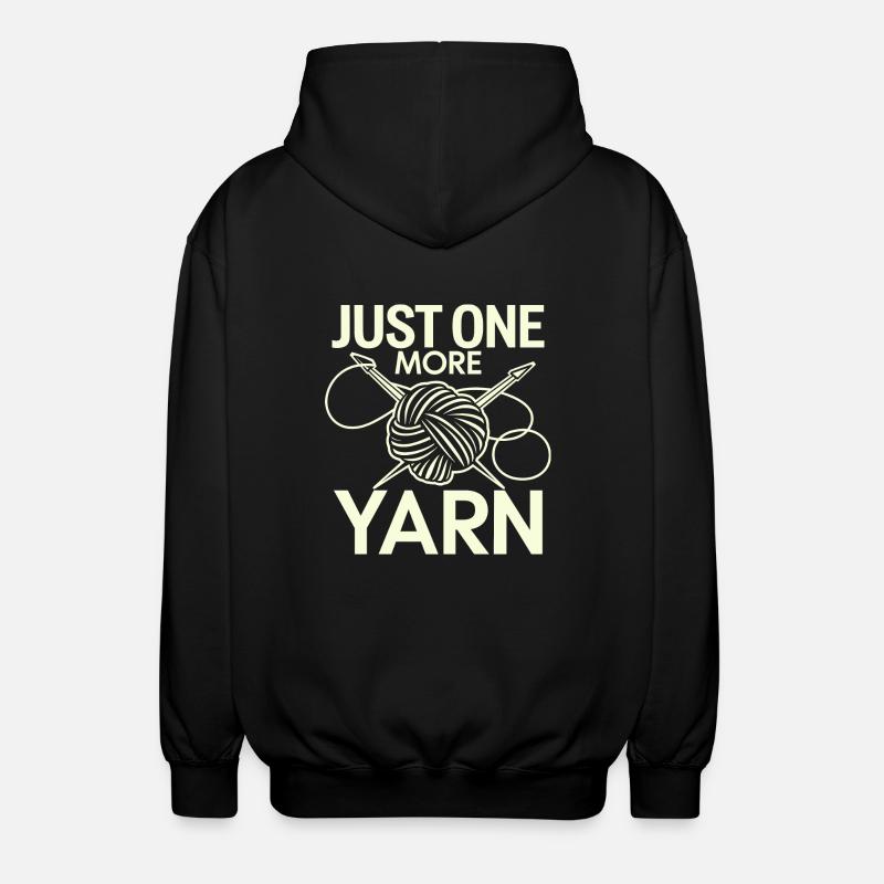 Wolle statt Worte - Unisex Kapuzenjacke - Schwarz