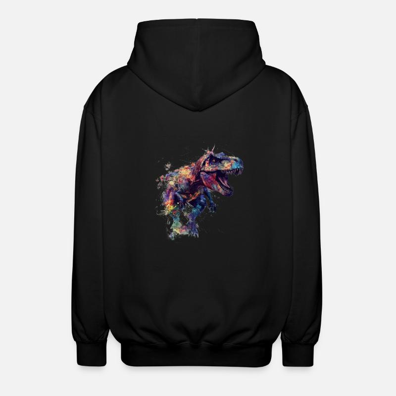 T Rex Blobs - Veste à capuche unisexe - noir