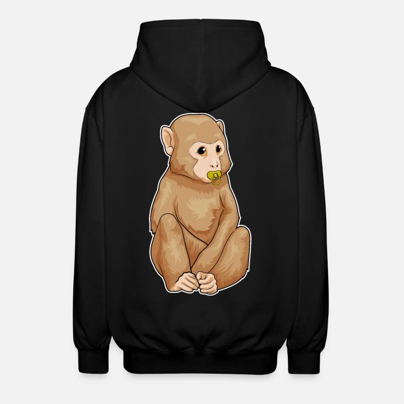 Sucette de singe - Veste à capuche unisexe - noir