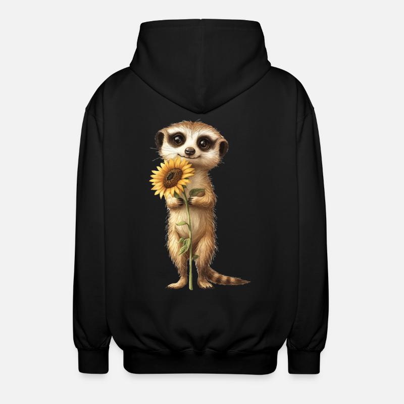 Roter Panda - Unisex Kapuzenjacke - Schwarz