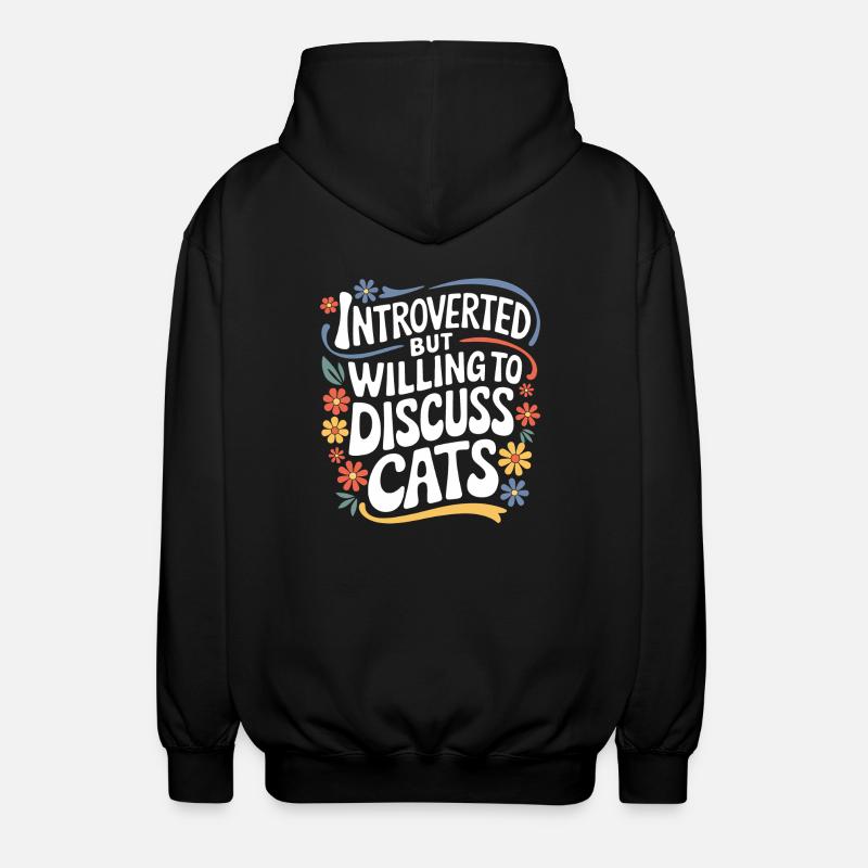 Introverti, antisocial, introverti - Veste à capuche unisexe - noir