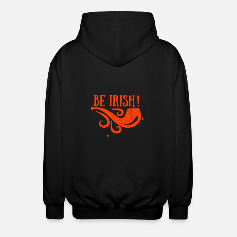 BE IRISH - Unisex Kapuzenjacke - Schwarz