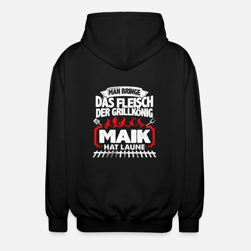MAIK - Grill - Unisex Kapuzenjacke - Schwarz