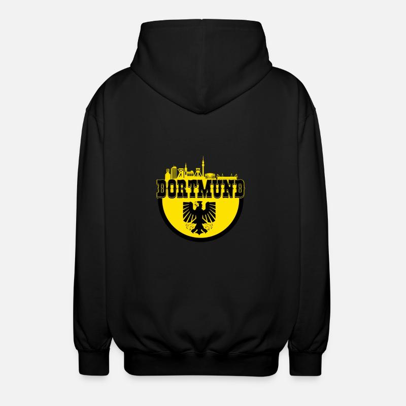 dortmund_logo - Unisex Kapuzenjacke - Schwarz