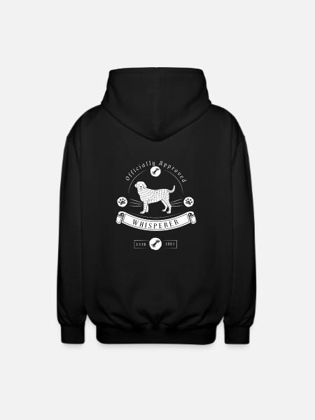 Hunde Flüsterer Desing - Unisex Kapuzenjacke - Schwarz