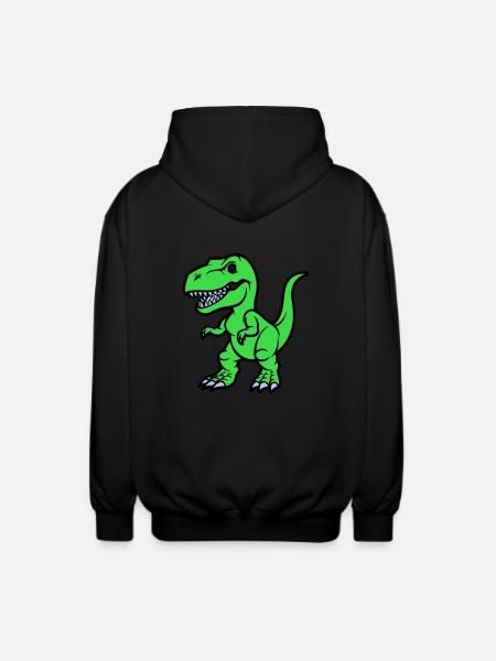 T Rex Comic - Unisex Hooded Jacket - black
