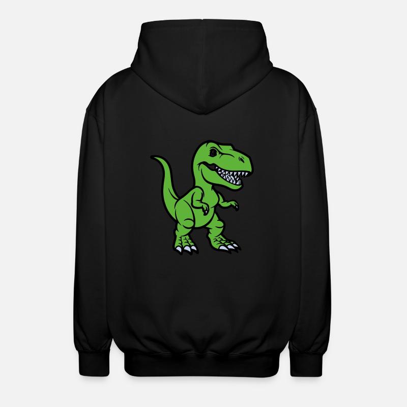 T Rex Comic dinosaurier - Unisex Kapuzenjacke - Schwarz