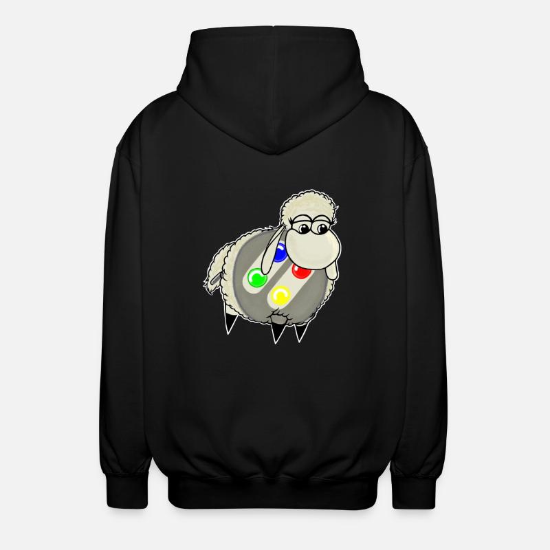 Wolly Sheepling Retro Pad - Unisex Hooded Jacket - black