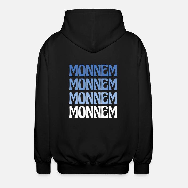 Monnem Mannheim Dialect Gift - Veste à capuche unisexe - noir