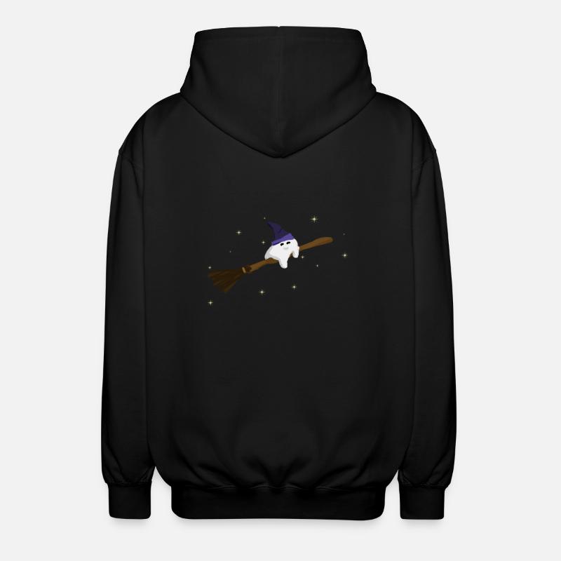 Pookie (white ball) - Unisex Hooded Jacket - black