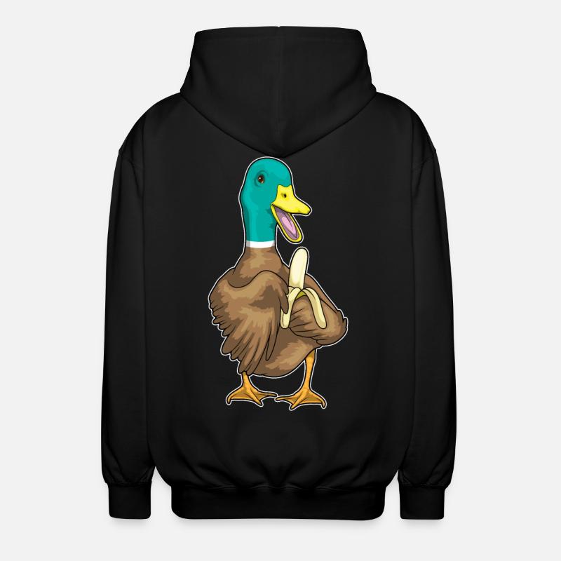 Canard Banane - Veste à capuche unisexe - noir