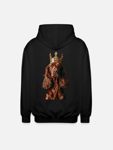 Irish Setter - Unisex Hooded Jacket - black