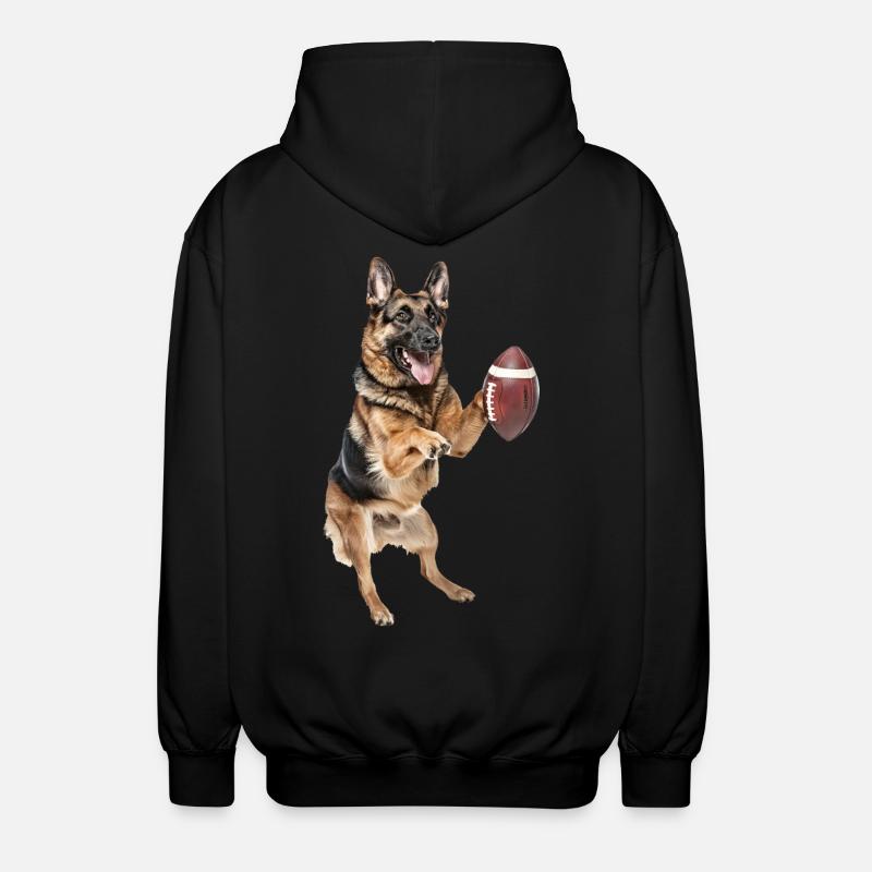 Deutscher Schäferhund - Unisex Kapuzenjacke - Schwarz