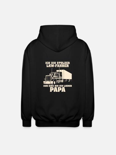 LKW PAPA - Unisex Kapuzenjacke - Schwarz