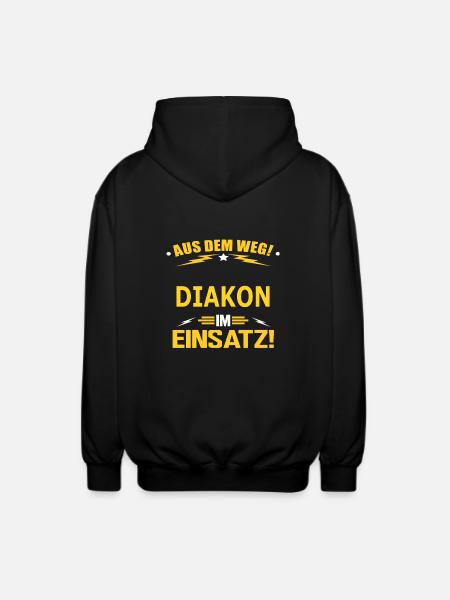 DIAKON - Unisex Kapuzenjacke - Schwarz