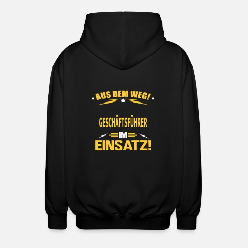 GESCHÄFTSFÜHRER - Unisex Kapuzenjacke - Schwarz