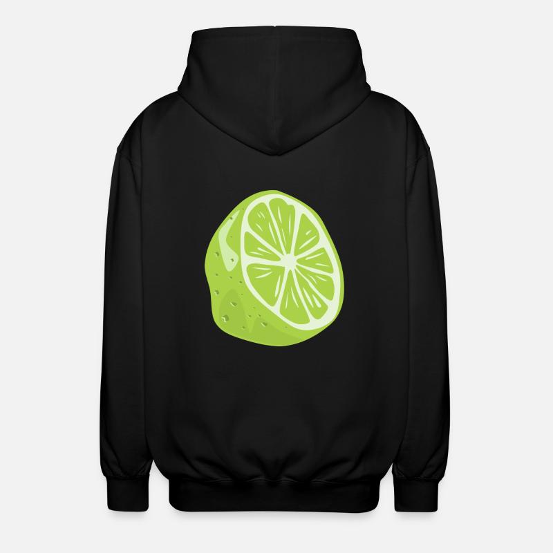 LIME ARE THE BEST - Unisex Kapuzenjacke - Schwarz