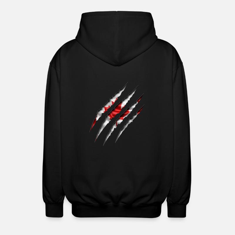 Kanada Kralle - Unisex Kapuzenjacke - Schwarz