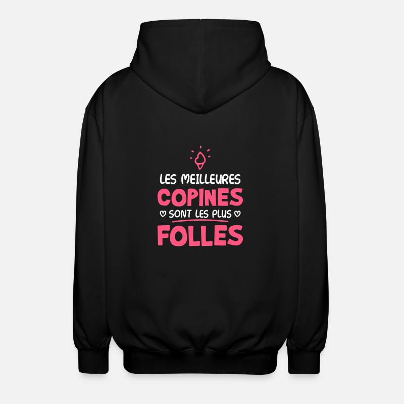 Les meilleures copines - Veste à capuche unisexe - noir