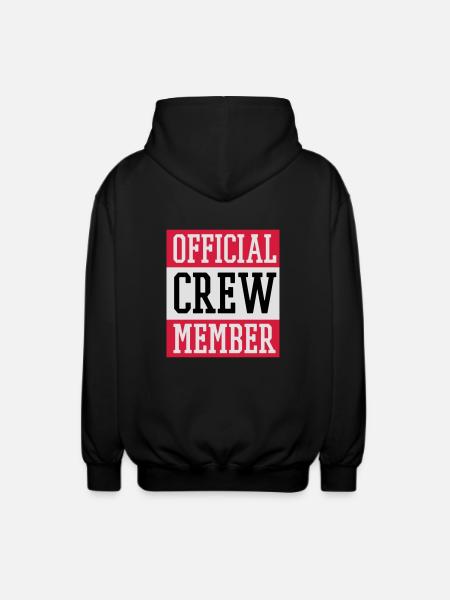 Official Crew Member - Unisex Kapuzenjacke - Schwarz