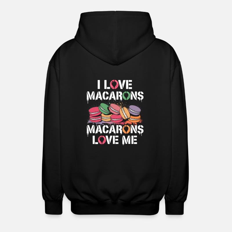 Macarons pour l’âme - Veste à capuche unisexe - noir