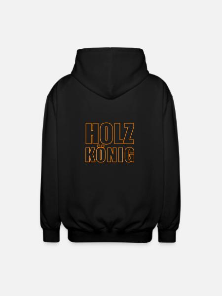 HOLZ KÖNIG - Unisex Kapuzenjacke - Schwarz