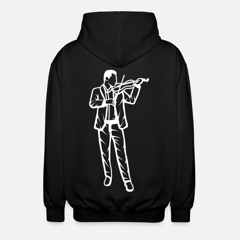 Violinist - Unisex Kapuzenjacke - Schwarz