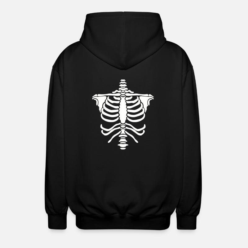Corps squelette - Veste à capuche unisexe - noir