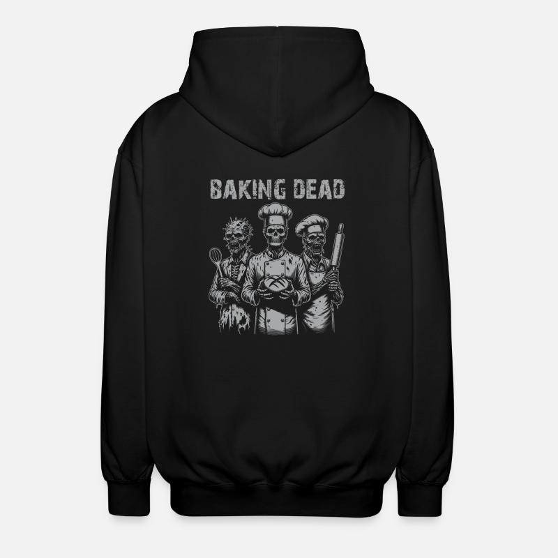 Baking Dead - backende Zombies - Unisex Kapuzenjacke - Schwarz